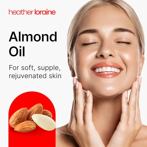 Heather Loraine Almond Oil 4 Fl Oz Fragrance-Free Skin & Hair Moisturizer
