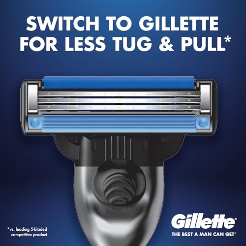Gillette Mach3 Turbo Mens Razor Blade Refills, 17 Count
