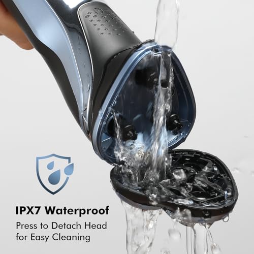 Travel Electric Razor for Men:5D Floating Head Shavers for Men, Smooth Shave Ready in Seconds - IPX7 Waterproof Wet or Dry, USB-C Rechargeable, Stainless Steel Blades£¬Father's Day Gifts