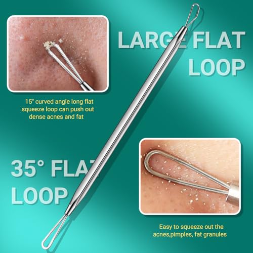 6-Piece Pimple Popper Tool Kit - Blackhead Remover & Extractor Set