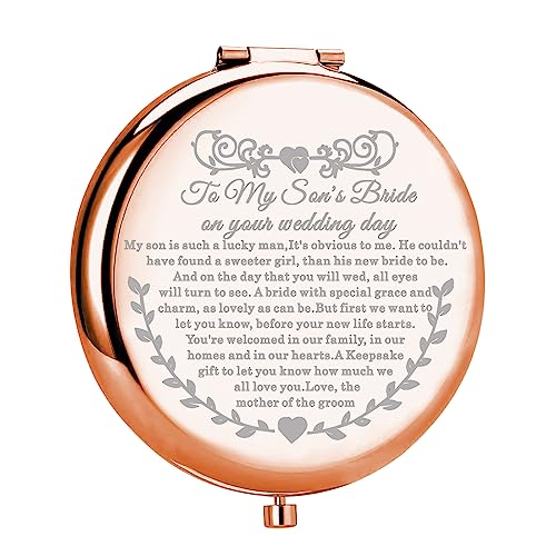 Daughter-in-Law Wedding Day Makeup Mirror - Gift from Mother-in-Law