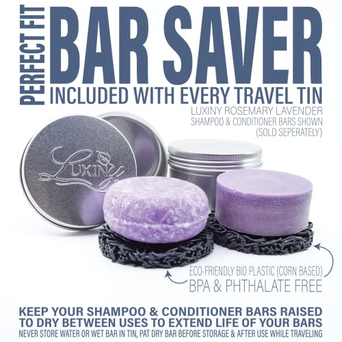 Luxiny Shampoo Bar Holder Tins - Travel Soap Case with Lifts