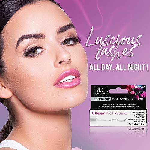 Ardell Lashgrip Strip False Lash Adhesive, Clear, 0.25 Oz (4 Pack)