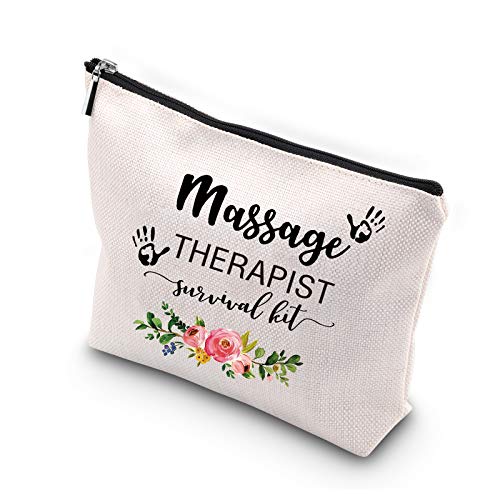 Massage Therapist Makeup Bag - Multifunctional Canvas Organizer