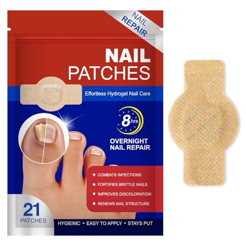 Toenail Care Patches for Discolored Nails, 21 Count Self-Adhesive Strips
