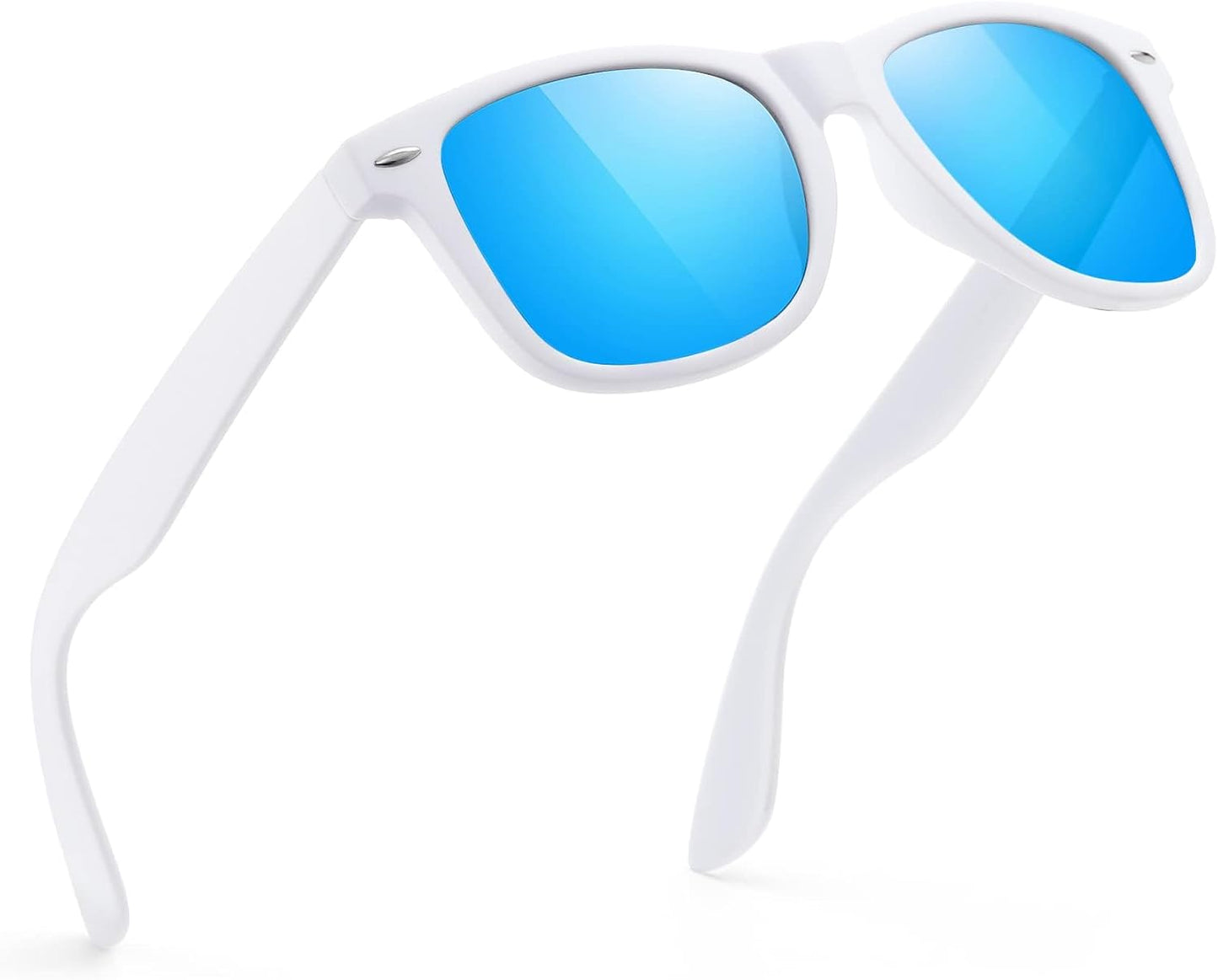 Polarized Sunglasses for Men & Women - Black Retro UV Protection for Driving & Fishing