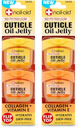 Nail-Aid Cuticle Oil Jelly - Non-Drip Treatment for Dry Cuticles (Pack of 2)