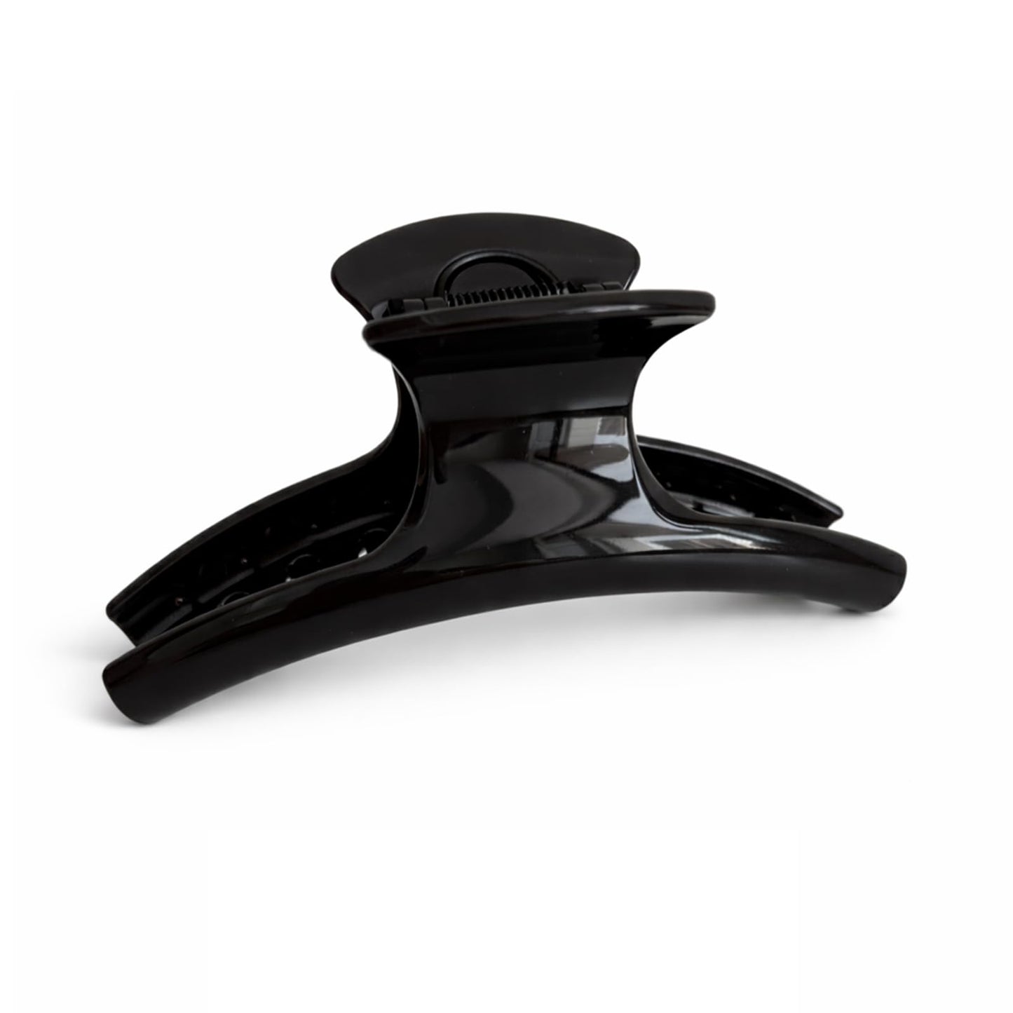 6 Inch Extra Large Claw Clip for Thick and Long Hair, Acrylic Jumbo Hair Clips with Curved Design, Strong Grip Non-Slip Oversized Hair Jaw Clip for Women Girls - Black