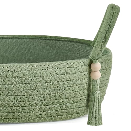 Mkono Boho Toilet Paper Basket - Decorative Cotton Organizer 13"L