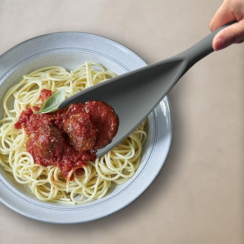 XiaoZu Silicone Cooking Spoon Spatula - 12.6" BPA-Free, Heat-Resistant Kitchen Tool
