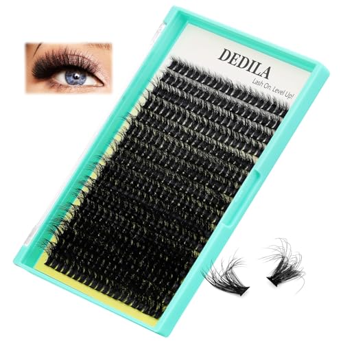 Dedila 60D Wispy Individual Cluster Lashes - 320 Pcs Mixed 10-18mm Set