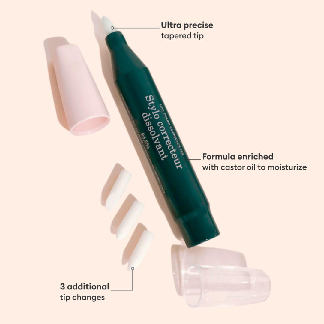 Manucurist Nail Polish Corrector Pen Acetone-Free Remover Brush