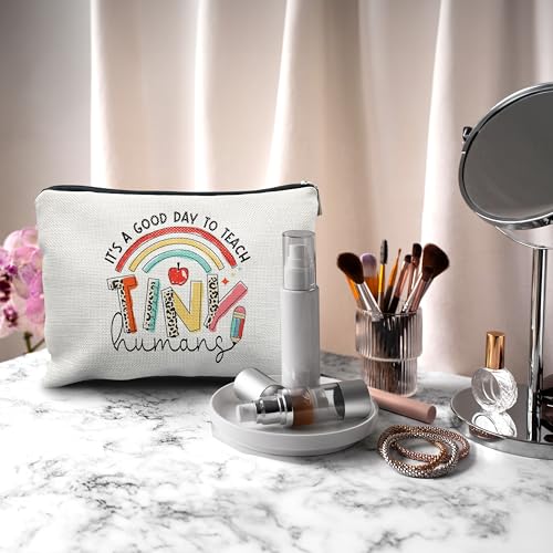 Nogrit Teacher Appreciation Makeup Bag - Stylish Cosmetic Pouch for Travel