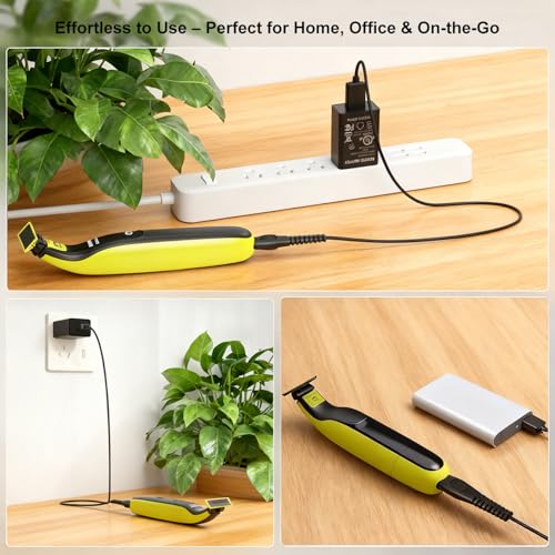5V UL Charger for Philips Norelco OneBlade MG9525 MG9520 MG5910 QP1424 QP1624 MG5950 MG5940 MG5930 MG5920 BT3238 BT3234 PQ888 PQ889 QP1324 QP2724 X3001 QP2834, 360 Hybrid Face Shaver Cord