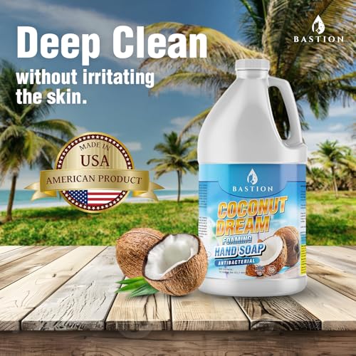Bastion Coconut Dream Antibacterial Foaming Hand Soap - 64 oz Refill