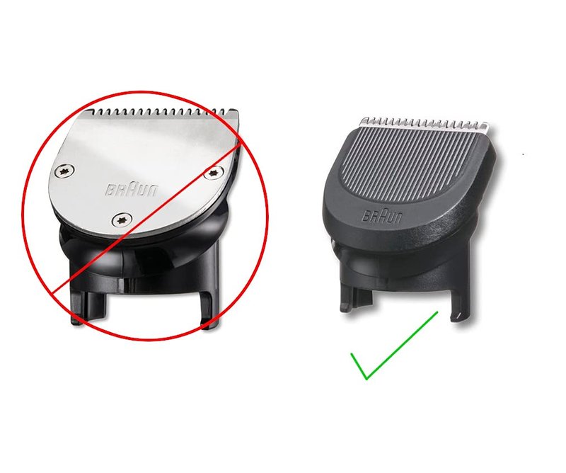 Braun Replacement #1 Fix Comb for Plastic Blade Version, Types 5513, 5514, 5515, 5541