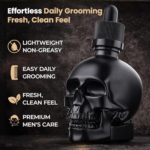 ignite Argan & Rosemary Beard Oil for Men - Non-Greasy Serum
