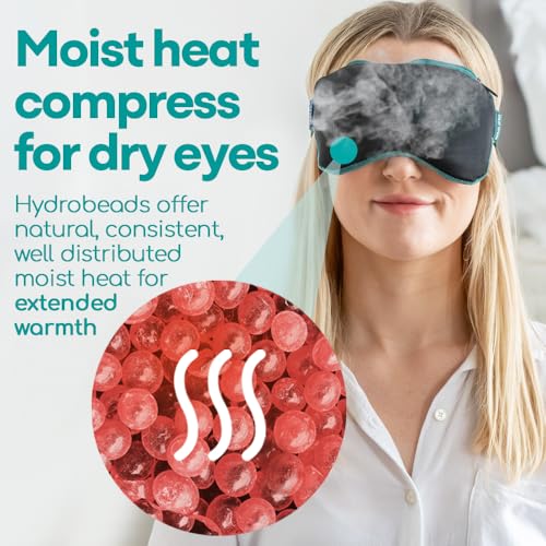 Medi Grade Heated Eye Mask for Dry Eyes - Reusable Hot & Cold Compress