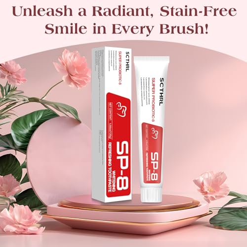 SP-8 Probiotic Ultra Whitening Toothpaste - Fluoride-Free Formula