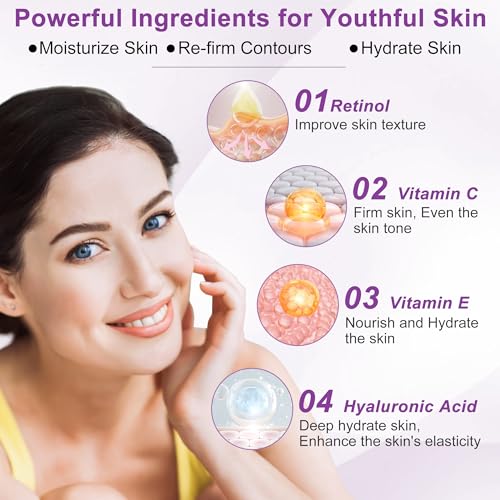 FULLLIGHT TECH 6-Piece Anti-Aging Skincare Set with Retinol & Hydrating Mask for Women