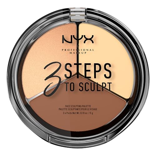 NYX Professional Makeup 3 Steps to Sculpt Face Contour Palette - Light