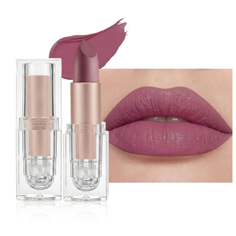 Hydrating Cream Lipstick - Maroon Lip Crayon for Women | Moisturizing, Smooth Application, Natural Finish, 06