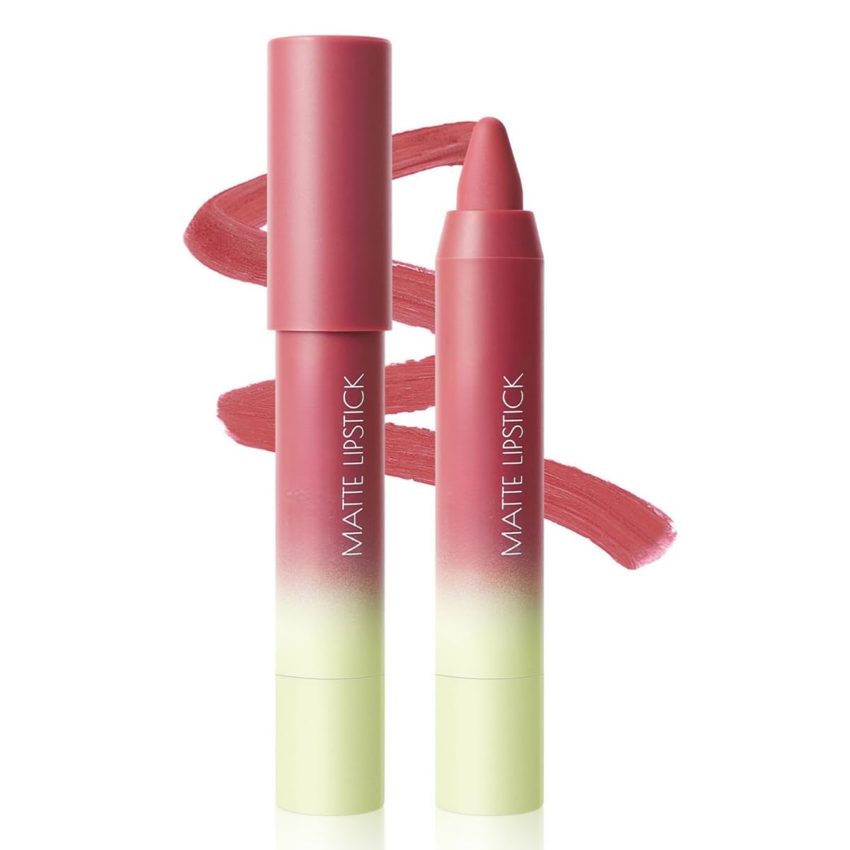 ONarisae 2in1 Lip Liner & Lipstick Combo Matte Longwear Waterproof Lipstick for Women #03 Coral Pink
