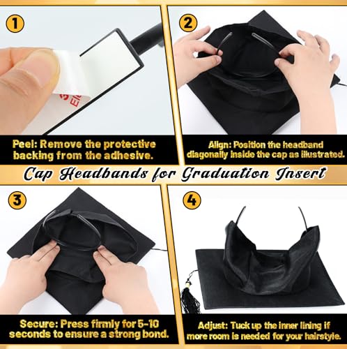 Sofeavo Graduation Cap Headband - Secure Hair Accessory for Graduates