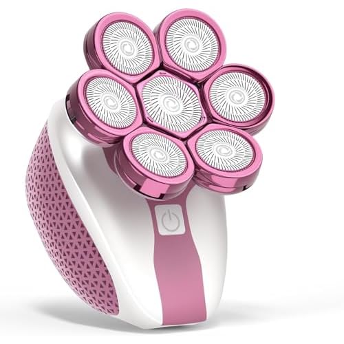 Electric Razors for Women, 7D Shavers for Women with LED Display, Rechargeable Waterproof Electric Shaver, Multi-Function Body Hair Shaver Grooming Kit for Legs/Face/Armpits/Bikini(Pink)