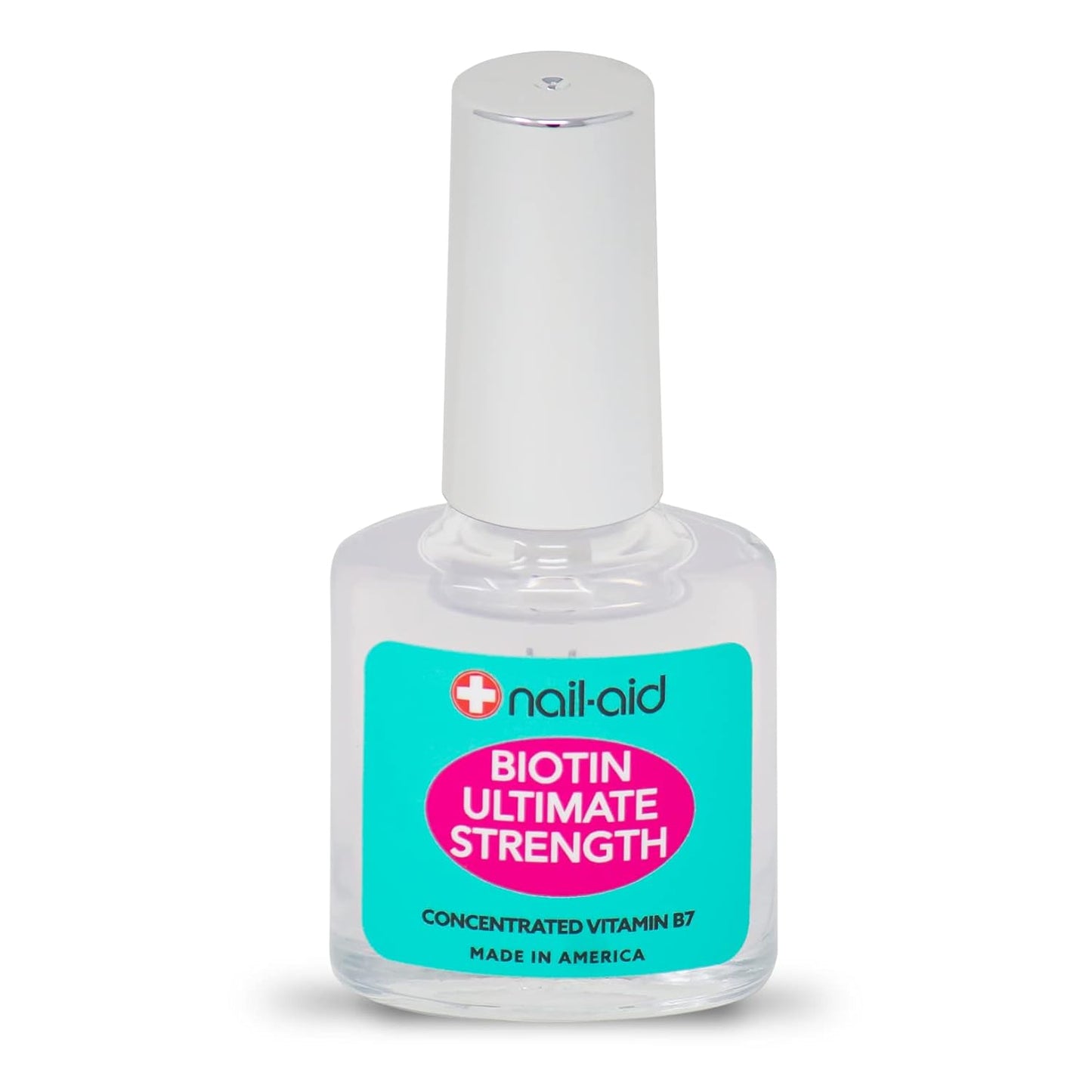 Biotin Nail Treatment - Ultimate Strength Nail Strengthener | Clear, 0.55 Fl Oz