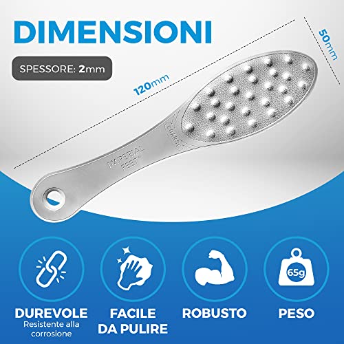 Stainless Steel Foot File - Double-Sided Callus Remover, 1 Count
