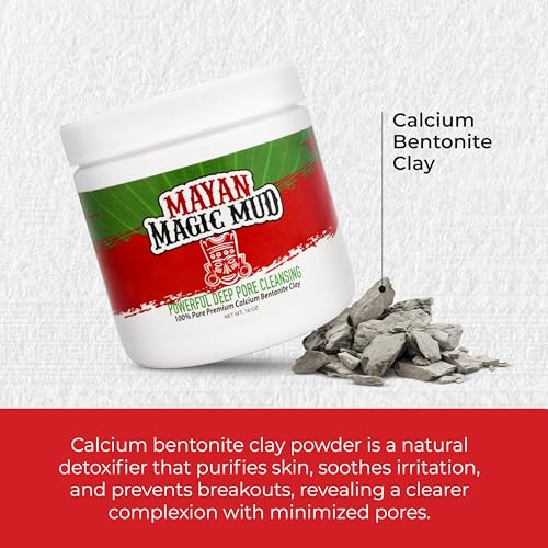 Mayan Magic Mud Calcium Bentonite Clay Face Mask - 1 lb