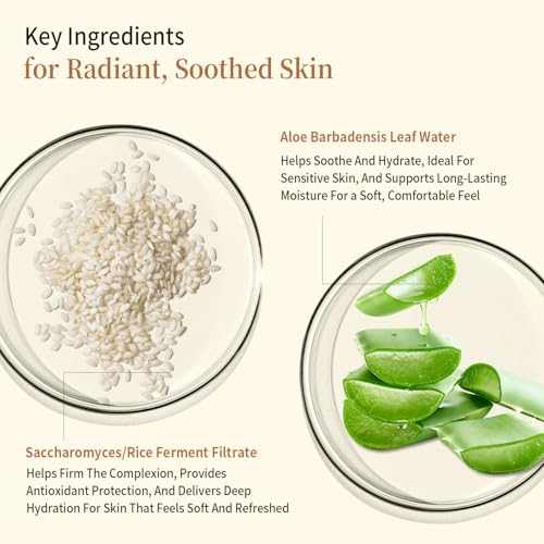 RAZUYEN Rice Toner 6.76 fl oz - Milky Hydrating Toner with Rice Ferment & Aloe