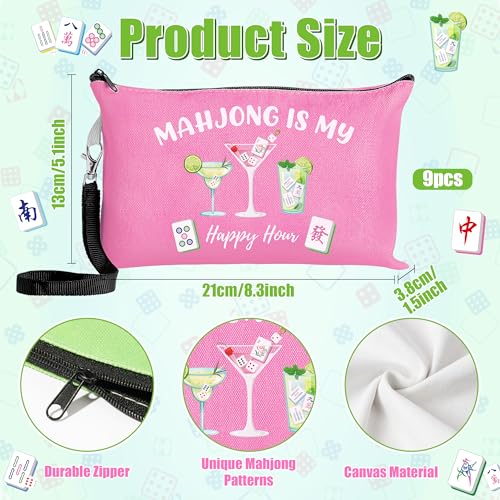 R.HORSE 9-Piece Sport Cosmetic Makeup Bag Set for Women and Girls