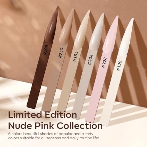 Modelones Nude Chocolate Acrylic Powder Set - C2 Going Nude (6 Colors)