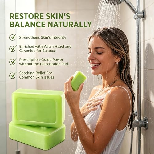 Natural Tea Tree Soap Bar - Gentle Exfoliating Relief for Skin
