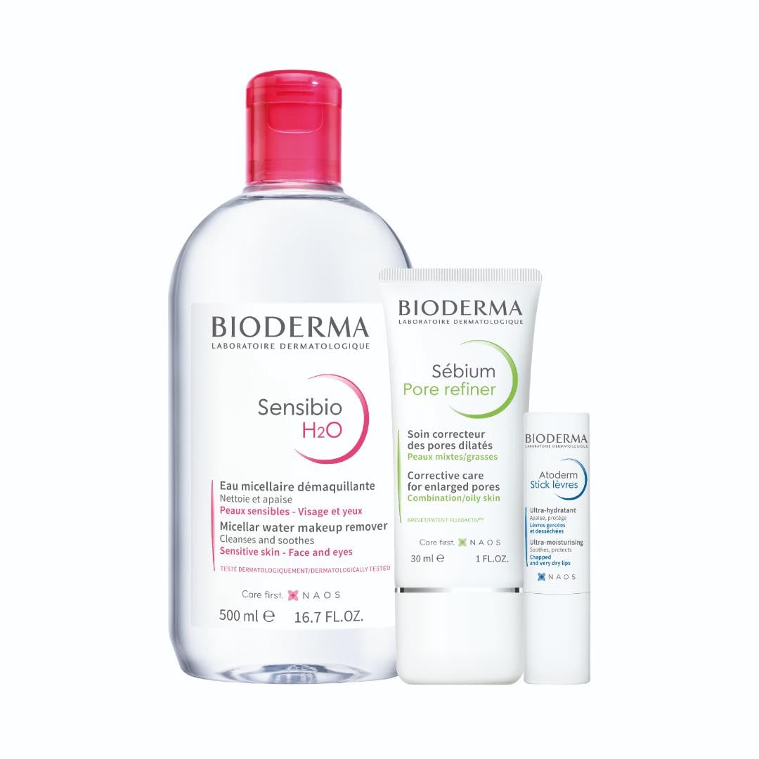 Bioderma Sensibio H2O Micellar Water - Gentle Makeup Remover & Face Cleanser for Sensitive Skin | 500ml
