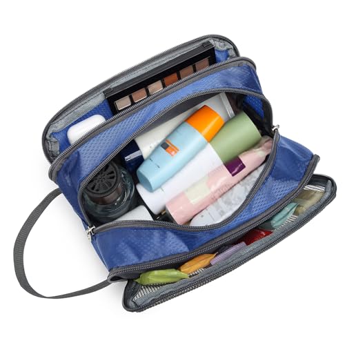 Yeiotsy Travel Toiletry Bag - Lightweight Water-Resistant Dopp Kit, Sapphire