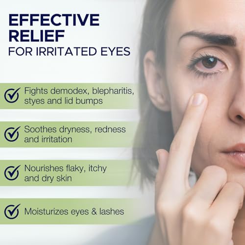 Dr. Fischer Tea Tree Oil Eyelid Cleanser 1.69 Fl Oz Tear-Free Eye Wash & Scrub