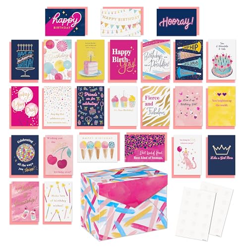 American Greetings 25-Count Birthday Card Assortment for Her