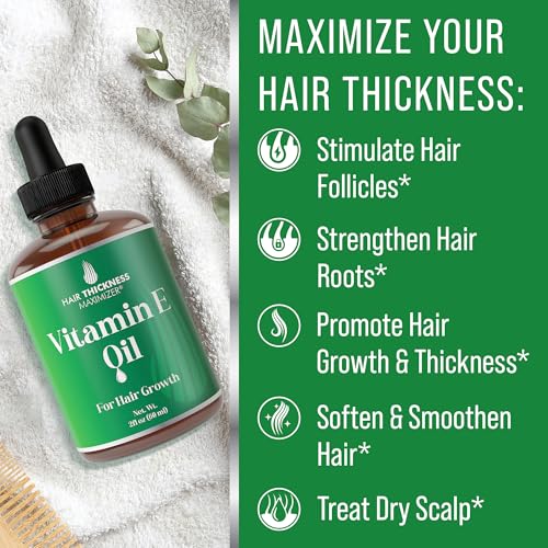 Hair Thickness Maximizer Vitamin E Oil for Hair Growth - 2 Fl Oz