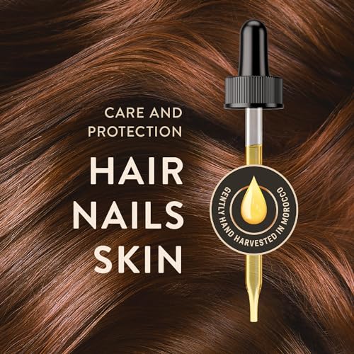 Organic Argan Oil 100ml - Cold Pressed Moisturizer for Hair, Skin & Nails