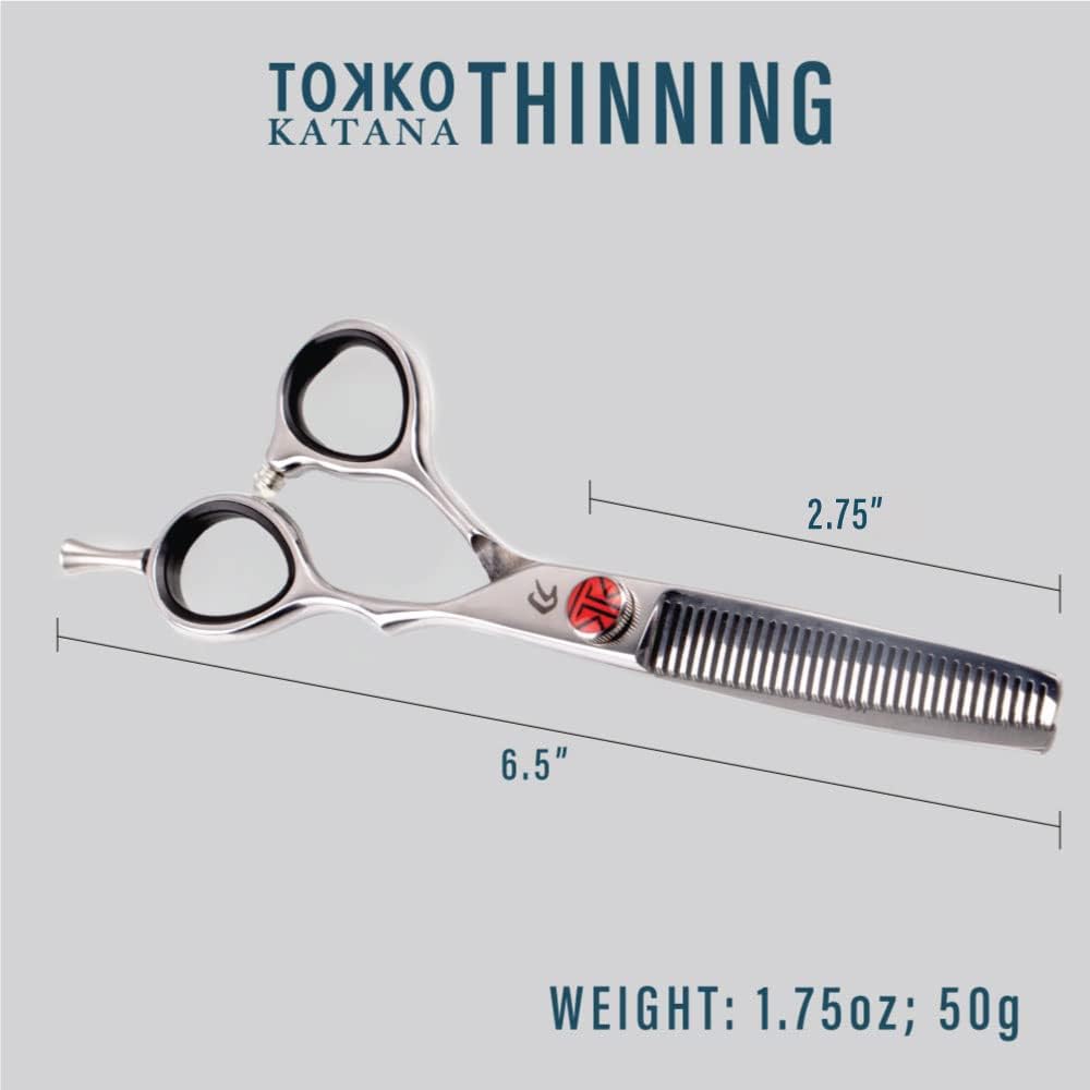 Tokko Shears Katana Classic 6.5" Professional Shear Set | Premium 440C Japanese Steel for Barbers & Stylists