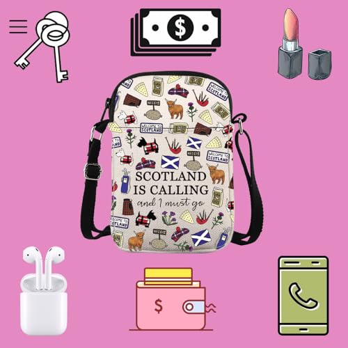 Edinburgh Scotland Canvas Makeup Bag - Durable Zipper Travel Pouch
