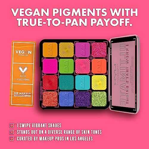 NYX Ultimate Shadow Palette - I Know That's Bright, 0.02 oz