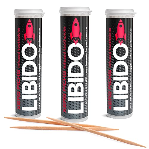 Xero Picks Strawberry Infused Toothpicks - 3 Pack for Fresh Breath