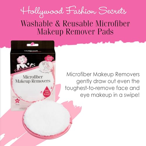 Waterproof Microfiber Makeup Remover Puffs - Reusable Facial Cleansing Sponges, Gentle & Deep Clean, Travel & Home Use
