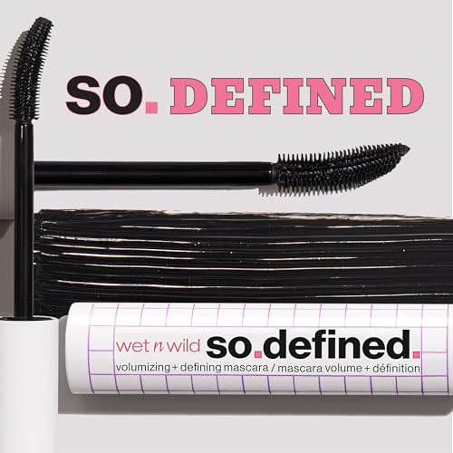 wet n wild So Defined Mascara - Volumizing & Lengthening, Black, 1.22 Fl Oz (Pack of 2)