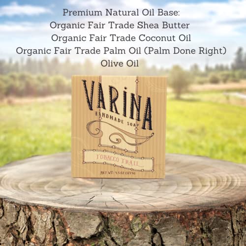 Varina Tobacco Trail Bar Soap - 4.5 oz Gentle Cleansing 3 Pack
