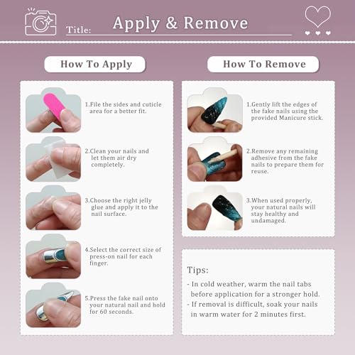 Hantyer Baroque Blue Cat Eye Press On Nails - Luxury Gold Coffin Set